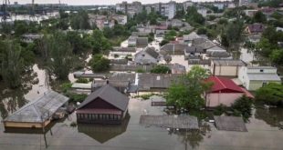 Ukraine: 600 sq km Kherson region submerged by floodwater